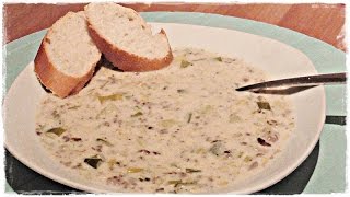 cremig herzhafte KÄSELAUCHSUPPE mit Hackfleisch  Partysuppe [upl. by Irmgard665]