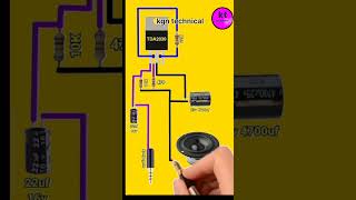 TDA 2030 ic audio amplifier circuit diagram shorts [upl. by Niamrahc563]