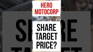 Hero Motocorp Share Latest News  Hero Motocorp Share Target Price hero sharemarket stockmarket [upl. by Alleynad]