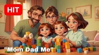 Song about Family quotMom Dad Mequot  Best Kids Songs  Children Music [upl. by Aneleairam]