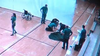 School staff saves student who collapsed at gym [upl. by Tteirrah]