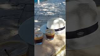 The Art of Chill Freddo Espresso by the Pool slowlife greece holiday [upl. by Saied488]