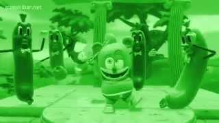 Gummy Bear GREEN Wati Wati Wu Gummibär Funny Gummy Bear Song [upl. by Anihpled]