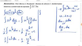 Antiderivada com raíz [upl. by Sterne653]