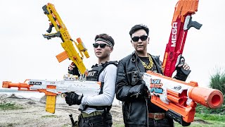 LTT Game Nerf War  Pro Training Mission Warriors SEAL X Nerf Guns Fight Mr Close Container Zone [upl. by Trimble645]