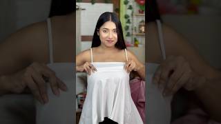 Skirt top hack😱western styleyoutubeshorts shorts diy hack style latest newfestivalwedding [upl. by Machos]