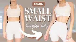 10min Hourglass Abs Workout 🔥  Smaller Waist amp Burn Belly Fat  100 RESULT [upl. by Lewanna270]