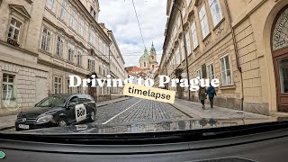 Road Trip Time lapse Germany to Prague 🚗✨  Old Town Charm amp Scenic Drive [upl. by Atelra163]