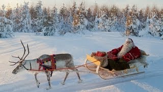 Joulupukin lähtö Joulupukkirekiajelu 🦌🎅 Pukki matkaan jo käy Rovaniemi Korvatunturi Santa Claus [upl. by Eemla83]