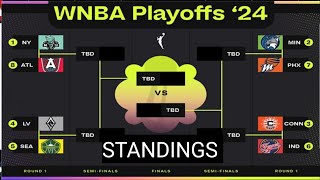 WNBA playoffs 2024  WNBA standings 2024  WNBA playoffs standings 2024  WNBA playoffs schedule [upl. by Sklar129]