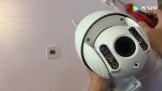 VStarcam PTZ Dome IP Camera C34SX4 Insert SD Card Video Tutorial [upl. by Gothart174]