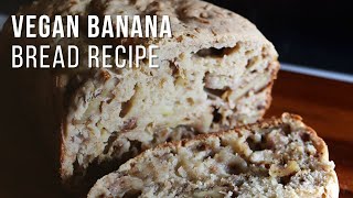 easy vegan banana bread recipe for beginners [upl. by Eiramrefinnej]