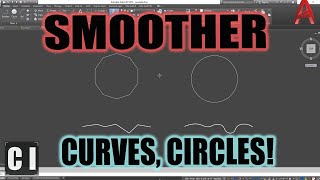 AutoCAD How to Smooth Curves Circles Polylines  Easy Fix Viewres Command  2 Minute Tuesday [upl. by Learsi]