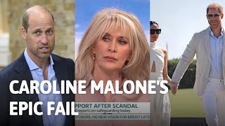 Carole Malone Tries to Defend Prince William but Hilariously Fails to Smear Harry amp Meghan [upl. by Stucker849]