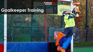 Field Hockey Goalkeeper Training Drills [upl. by Nwahs861]