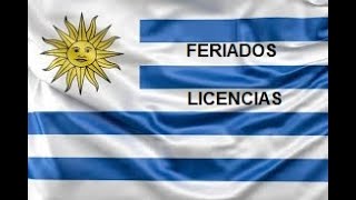 Que feriados hay en Uruguay Como es la licencia [upl. by Bandler]