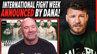 BISPING REACTS DANA WHITE announces TONS OF NEW FIGHTS  UFC 290 Fight Card [upl. by Darrell498]