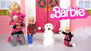 Barbie Family Toddler Dolls Morning Routine amp Holiday Traditions [upl. by Efar]