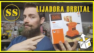 📦 DESEMPAQUETADO y prueba LIJADORA ORBITAL BlackDecker 200W ⚙️⚙️ [upl. by Yendyc]