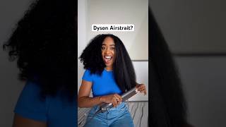 Using the Dyson Airstrait on Natural Hair long thick curly hair [upl. by Nawoj243]