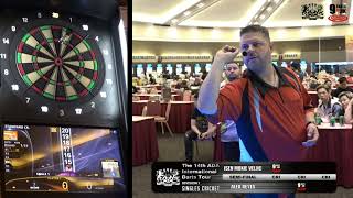 The 14th ADA International Darts Tour  SINGLES CRICKET Division 1  Semi Final [upl. by Service344]