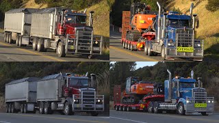 McEwan Haulage And BR Satherley Kenworth T650 and T909 4K [upl. by Notniv]