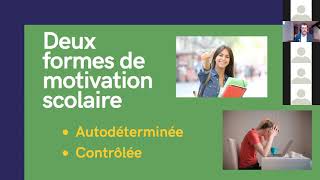 Webinaire La motivation et l’engagement scolaire des jeunes en période de pandémie [upl. by Bergmans607]