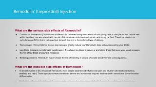 Remodulin Important Safety Information [upl. by Grizelda]