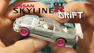 Nissan Drift GtR34 Advan custom nissanskyline hotwheelscustom [upl. by Ardnahc]