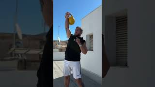 Mastering Kettlebell Clean amp Press wolfyboost whitewolffitness onlinetrainer kettlebellworkout [upl. by Arihk25]