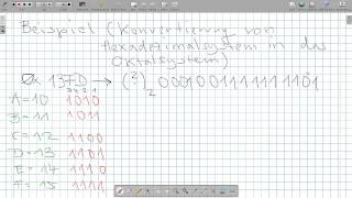 INF1003 Zahlensysteme III Hexadezimal zu Oktal [upl. by Aicaca]
