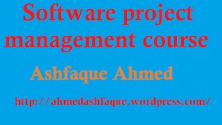 lesson 9 A course in software project management [upl. by Akemehs]