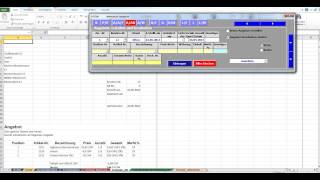 4 Auftragsabwicklung in Excel VBA Angebote  Auftragsbestätigungen erstellen und bearbeiten [upl. by Nryhtak]