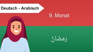 Der Islamische Mondkalender Hijri  12 Monate der Islamischen Kalender  Arabisch für Anfänger [upl. by Nrubua]