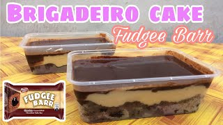 BRIGADEIRO CAKE  FUDGEE BARR CAKE  NO BAKE [upl. by Syverson751]