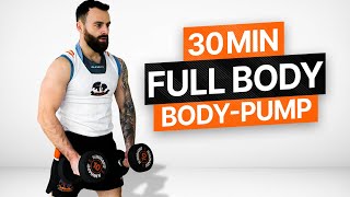 30Minute AtHome Strength Training Workout  BODYPUMP [upl. by Coward119]