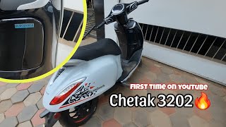 Chetak 3202  First Time On YouTube 🔥  all details Specifications Price 💸  That EV Guy chetak3202 [upl. by Elfie]