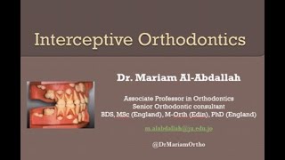 Dr Mariam Interceptive Orthodontics [upl. by Serg]