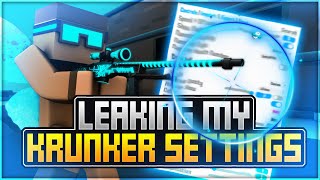 LEAKING MY KRUNKER SETTINGS How to Get My Scope [upl. by Akirahc]