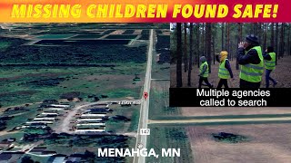 UPDATE Missing Kids Found By Fireman Back In The Woods Near Menahga Minnesota [upl. by Milt]