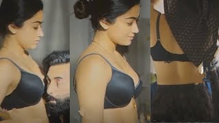 Rashmika Mandana Hot Scene in Animal Movie  Rashmika Mandana amp Ranbir Kapoor Hot Romantic Kiss [upl. by Gerbold]