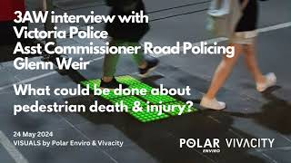 3AW interview with Glenn Weir Victoria Police about pedestrian death and injury [upl. by Oiramat322]