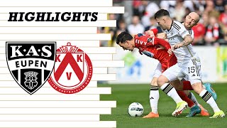 Highlights Matchday 31  KAS Eupen vs KV Kortrijk [upl. by Laenaj]