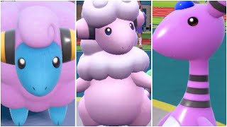 FULL MAREEP EVOLUTION TEAM Shiny Mareep Flaaffy Ampharos Moveset Pokemon Scarlet and Violet [upl. by Cissie]