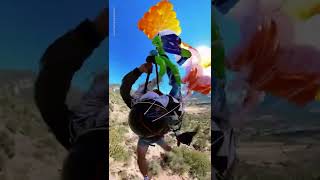 Paraglider escapes death after parachute fails to open  USA TODAY Shorts [upl. by Dnilazor]