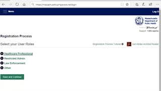 MassPAT Tutorial 1 Prescriber Account Registration [upl. by Nnanaej273]