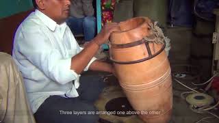 Making of Mridangam  Bengaluru [upl. by Aserej]