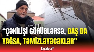 Sular altında qalan Xırdalanda sakinlərin narazılığı  Şikayət etmişik amma [upl. by Oilerua]