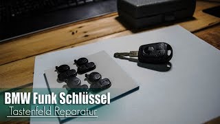 BMW Funk Schlüssel Tastenfeld Reparatur E36  E46  E38  E39  Z3 🔑 🔧 [upl. by Gris]