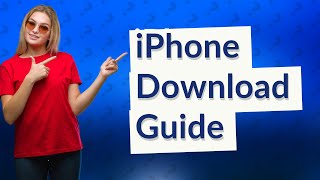 How do I install downloads on my iPhone [upl. by Tamar]